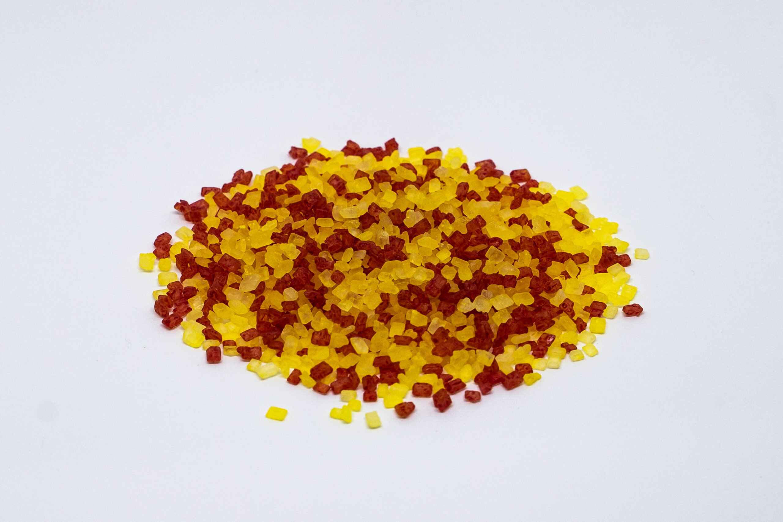 Red and Yellow sugar mix